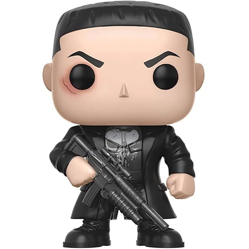 POP Marvel: Netflix Daredevil - Punisher (Frank Castle) Funko Pop! Vinyl Figure (Bundled with Compatible Pop Box Protector Case) Multicolor 3.75 inches
