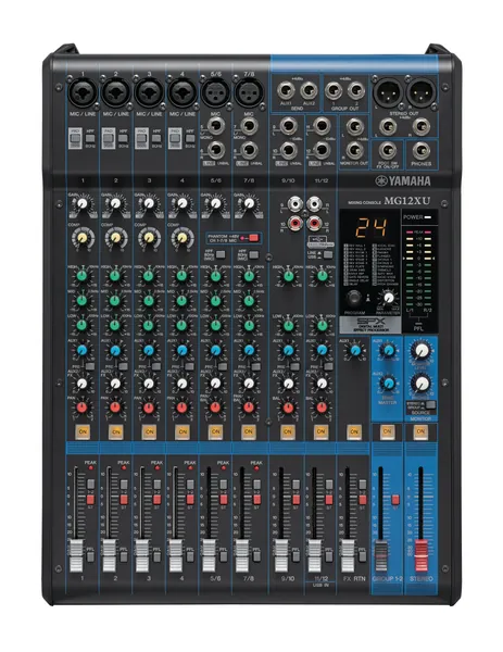 Yamaha MG12XU 12-Input 4-Bus Mixer with Effects - 12-input USB Interface with Effects