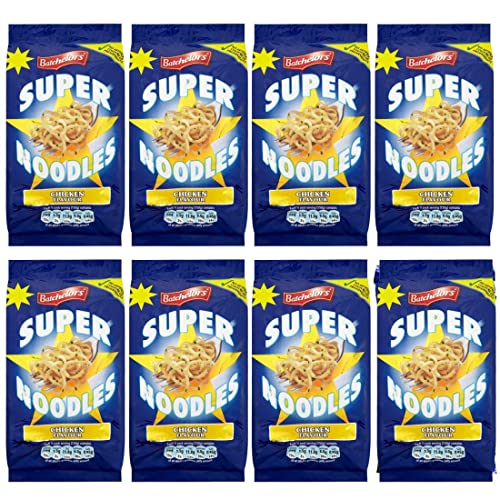 Bachelors Super Noodles 8 Pack. Chicken Flavour Noodles