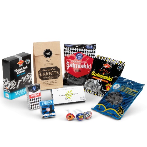 DELICRET - Lakritz Mix Salzig & Salmiak - 11 einzigartige Lakritz Sorten aus Skandinavien - kraftvoll salzig bis unfassbar salzig | begeisterndes Probier-Set 880 g Lakritze