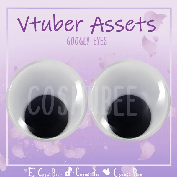 Googly Eyes - Animated Vtuber Asset (Vtube studio) - Streamer asset - Perfect for twitch redeems!