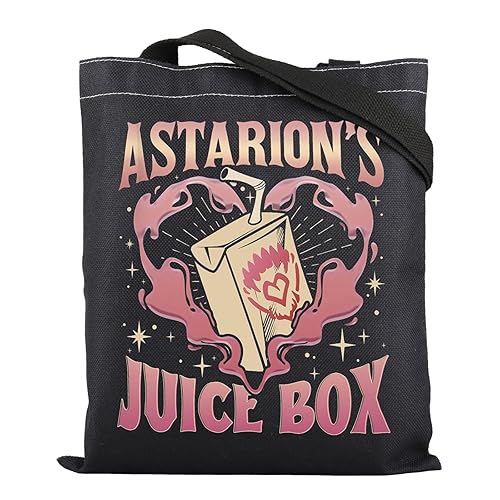 ZJXHPO Astarion Game Tote Bag Astarion BG3 Reusable Grocery Shopping Bag Astarion’s Juice Box BG3 Handbag - Juice Box Bl Tote