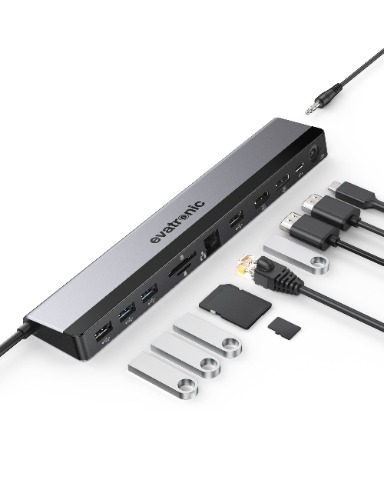 Evatronic 12-in-1 USB-C Docking Station DK003 | Default Title