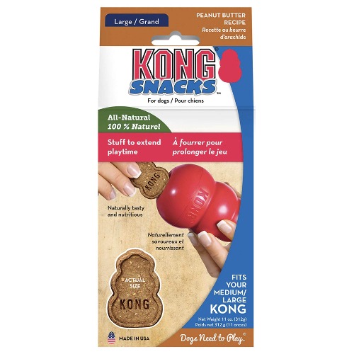 KONG Snacks - 1x Pack of medium/large KONG treats.