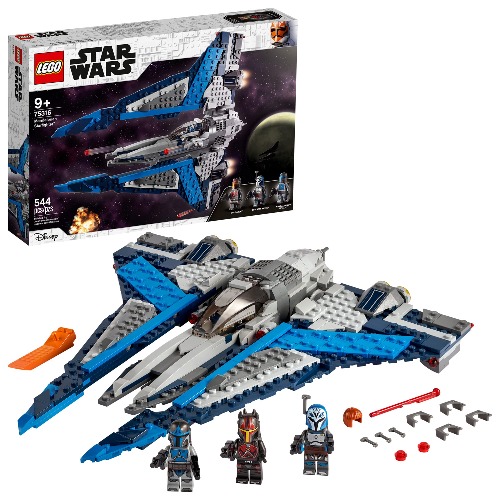 LEGO Star Wars Mandalorian Starfighter 75316 Awesome Toy Building Kit for Kids Featuring 3 Minifigures; New 2021 (544 Pieces) - 