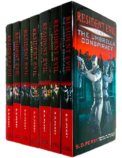 Resident Evil Series Books 1 - 7 Collection Set by S. D. Perry (Umbrella Conspiracy, Caliban Cove, City of the Dead, Underworld, Nemesis, Code: Veronica  Zero Hour)
