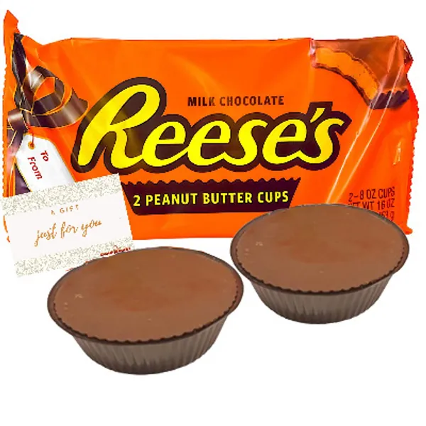 Jumbo 2 Half Pound Reese's Chocolate | Reese’s Peanut Butter Cups | 2 Pcs Giant Reese’s Peanut Butter Cup | Reese’s Half Pound Tray | Chocolate Peanut Butter Cups for Adults and Kids
