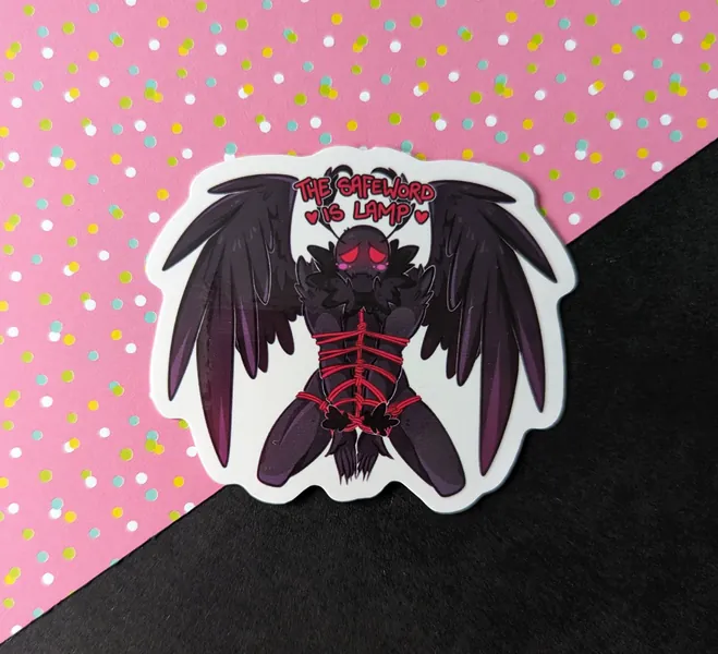 All Tied Up Mothman Vinyl Sticker