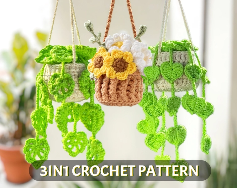 Crochet Hanging Plant Pattern