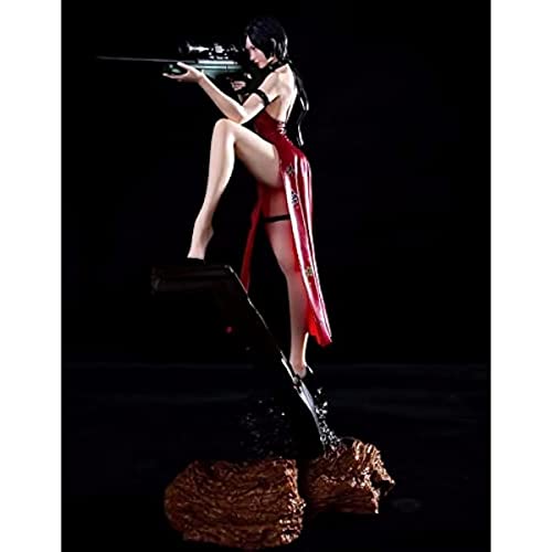 REOZIGN Resident Evil Figure, Ada Wong Figure Statues 34 cm/13.4 inches PVC Figure Statue Model Action Figures Anime Collection Decoration for Anime Fan Gift (AURE0742)