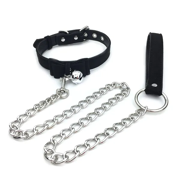 Bell Choker Collar Necklace Lolita Bow Collar Cat Kitty Velvet Necklace - Z4