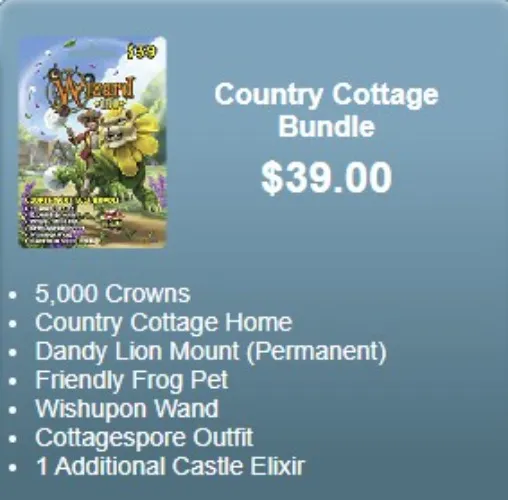 Wizard101 Country Cottage Bundle