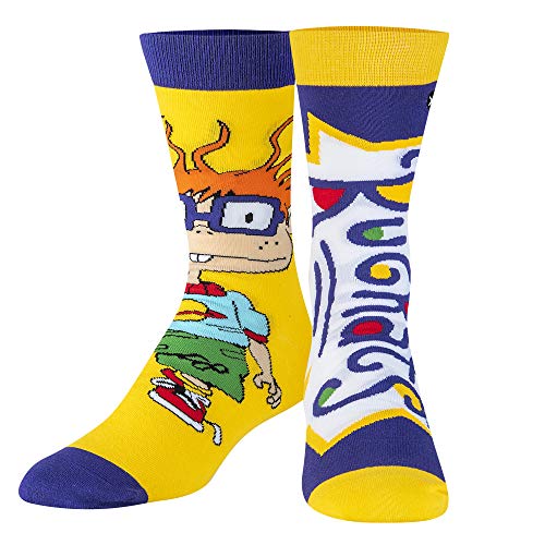 Odd Sox, Nickelodeon Socks for Men Women Fun Retro 90s Nick Cartoon Assorted Prints, Large - Its Chuckie