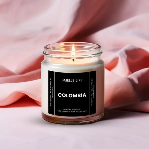 Smells Like Colombia Soy Wax Candle, Colombia Vacation Gift Idea, Souvenir South America, Funny Colombia Gift for Friend, Ecofriendly Candle - Etsy Canada