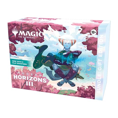 Magic: The Gathering Modern Horizons 3 Bundle: Gift Edition – Deluxe Bundle with 1 Collector Booster, 9 Play Boosters, Full-Art Lands + Exclusive Accessories