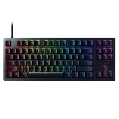 Razer Huntsman Tournament Edition TKL Tenkeyless Gaming Keyboard: Fast Keyboard Switches - Linear Optical Switches - Chroma RGB Lighting - PBT Keycaps - Onboard Memory - Classic Black - 