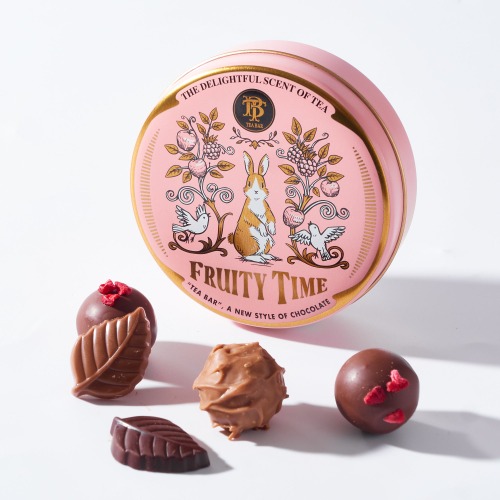 Tiny Can Chocolate Tin Assortment - Fruity Time (12 pieces)