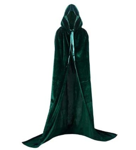 Full Length Hooded Cloak Costume Ideal for Christmas, Halloween, Cosplay Costume Party, Cape disguises.