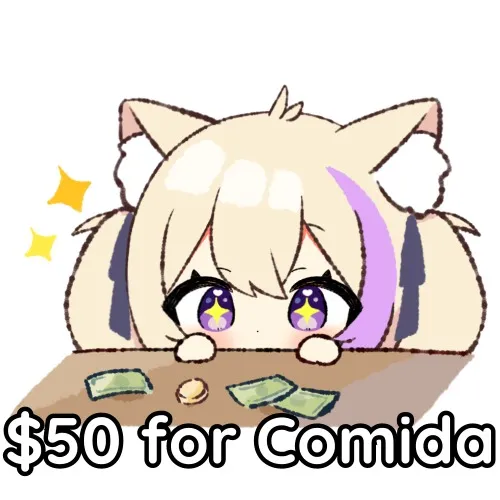 $50USD Monies for Comida