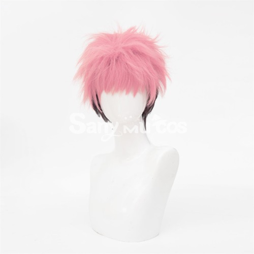 【In Stock】Jujutsu Kaisen cosplay Itadori Yuji Pink Mixed Brown Short Cosplay Wig