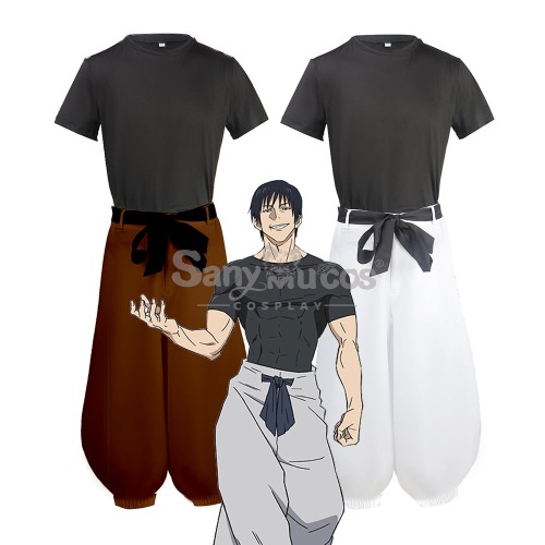 【In Stock】Anime Jujutsu Kaisen Cosplay Fushiguro Toji Costume - White / XXL