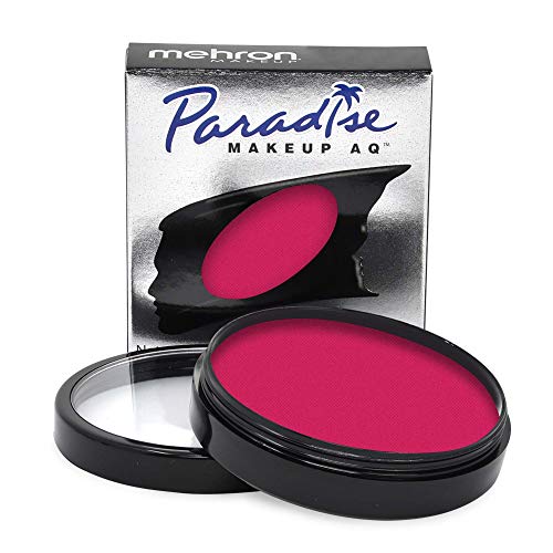 Mehron Makeup Paradise Makeup AQ Pro Size | Stage & Screen, Face & Body Painting, Special FX, Beauty, Cosplay, and Halloween | Water Activated Face Paint & Body Paint 1.4 oz (40 g) (Dark Pink) - Dark Pink - 1.4 Ounce