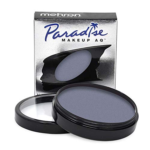 Mehron Makeup Paradise Makeup AQ Pro Size | Stage & Screen, Face & Body Painting, Special FX, Beauty, Cosplay, and Halloween | Water Activated Face Paint & Body Paint 1.4 oz (40 g) (Storm Cloud) - Storm Cloud - 1.4 Ounce