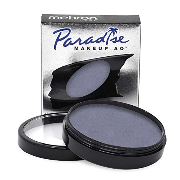 Mehron Makeup Paradise Makeup AQ Pro Size | Stage & Screen, Face & Body Painting, Special FX, Beauty, Cosplay, and Halloween | Water Activated Face Paint & Body Paint 1.4 oz (40 g) (Storm Cloud)