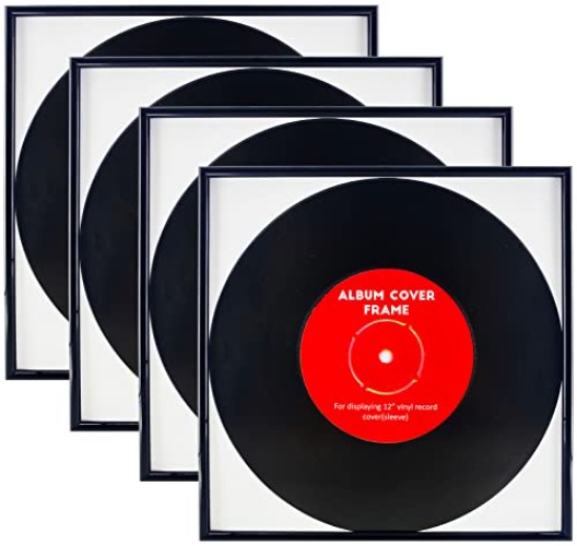 4 Pack, Black Music Record Album Frame