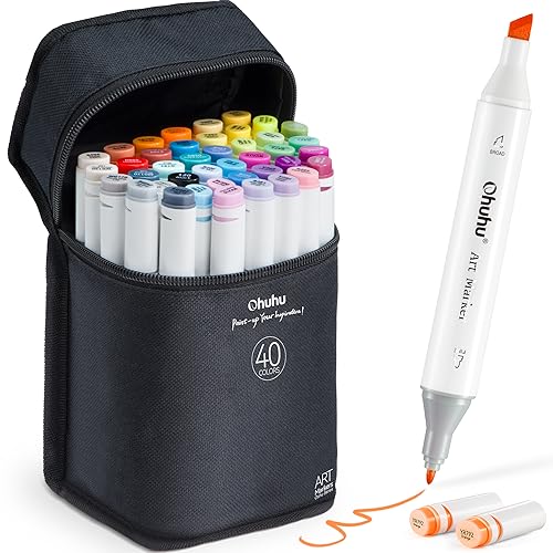 Ohuhu Alcohol Markers - Double Tipped Art Marker Set