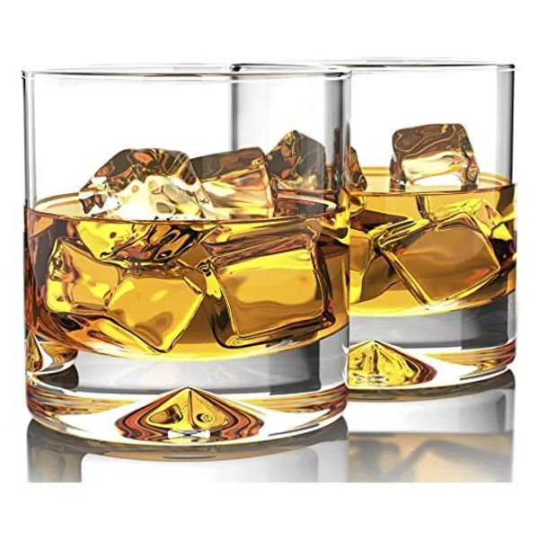 
                            MOFADO Crystal Old Fashioned Whiskey Glasses - Classic - 12oz (Set of 2) - Thick Weighted Bottom - Hand Blown Crystal in a Gift Box - Perfect for Scotch, Bourbon, Manhattans, Cocktails
                        