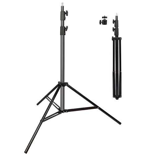 Heavy Duty Light Stand 9.5 Feet/2.8 Meters Adjustable Spring Cushioned Metal Photography Tripod Stand for Photo Studio Speedlight, Ring Light, Photographic Equipments Thickening Flash Stand