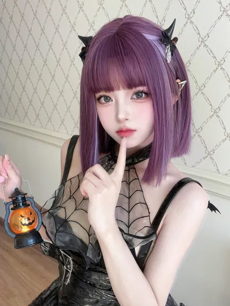 1 Piece Synthetic Heat-Resistant Multi Color Wig,Short Straight  Wigs, 14 Inches Long,  Made From Fiber, Suitable For Daily Use, Natural And Realistic False Hair(Excluding Accessories)