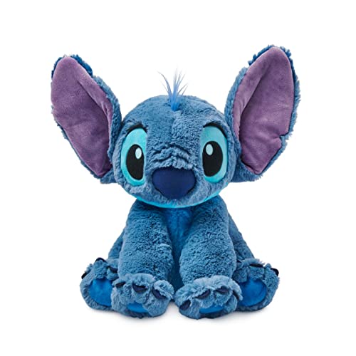 Disney Store Stitch Plush Soft Toy, Medium 15 inches, Lilo & Stitch Stuffed Animal, Stitch Plushies Soft Toy with Big Floppy Ears and Fuzzy Texture, Suitable for All Ages Toy Figure - Stitch