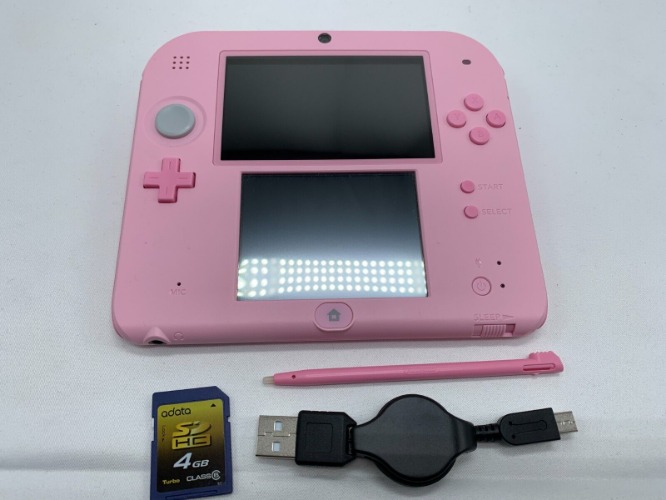 Nintendo 2DS Pink set Console with Stylus Japanese ver Exc