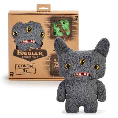 Fuggler Family Reek-O Ugly Monster with Mystery 12cm Baby Fugg Soft Toy Funny Teddy Monster Teddy Plush Kids Teddy Ugly Plush Plushies For Children From 4 Years - Reek-O