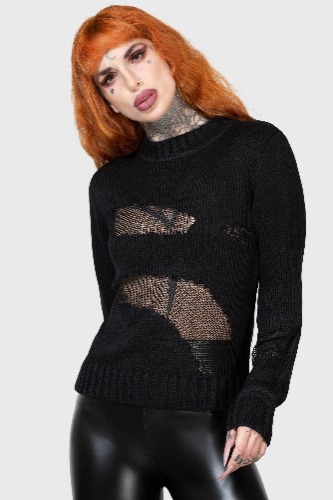 Torn Apart Sweater | M / Black / 100% Acrylic