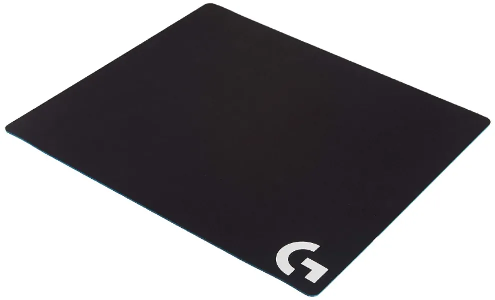 Logitech G640 Cloth Gaming Mouse Pad, Moderate surface friction, Consistent surface texture, Stable, Rollable - Black - Mousepad