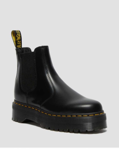 DR MARTENS 2976 Smooth Leather Platform Chelsea Boots