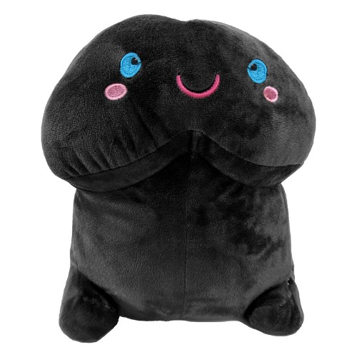 Plush Black Short Penis Stuffy - Large (19.70")