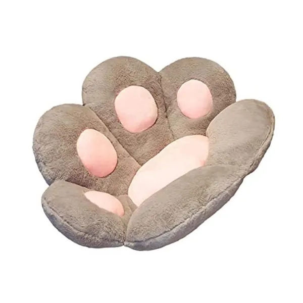 Freshdoll Seat Cushion Cat Paw Shape Lazy Sofa Office Chair Cushion Warm Skin-Friendly Floor Mat Specially Designed for Health Building
