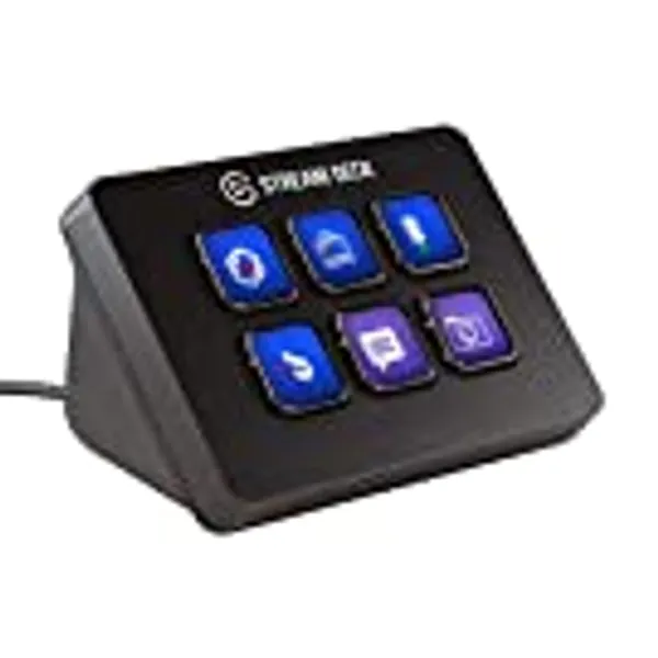 Elgato Stream Deck Mini – Compact Studio Controller, 6 macro keys, trigger actions in apps and software like OBS, Twitch, ​YouTube and more, works with Mac and PC