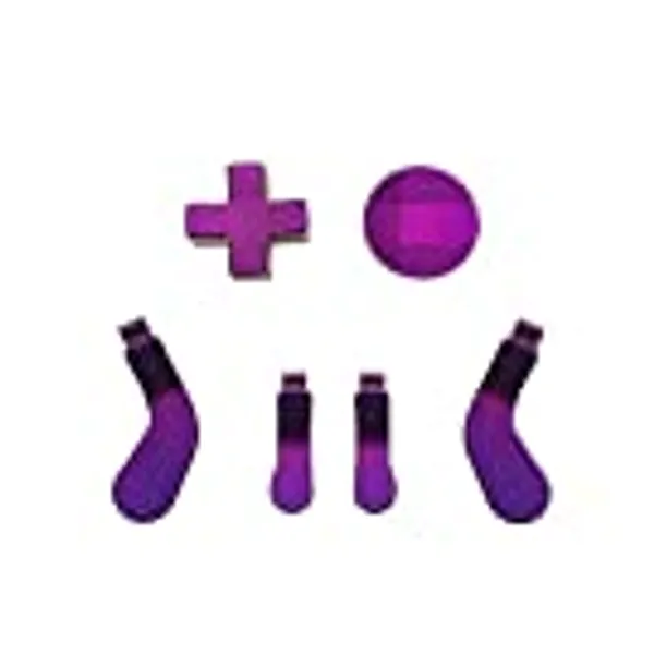 Metal D-Pads and Paddles Replacement for Xbox One Elite Controller Series 2, Xbox One Elite Controller(Purple)