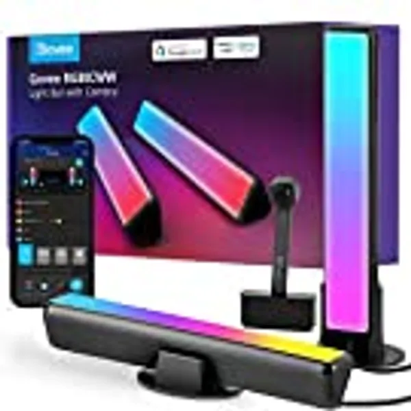Govee LED Smart Light Bars with Camera, RGBIC Smart Backlights, Music Sync Kit Works with Alexa & Google Assistant, 23 Preset Modes DreamView LED Play Light Bar for 27-45 inch Gaming, PC, TV, Room