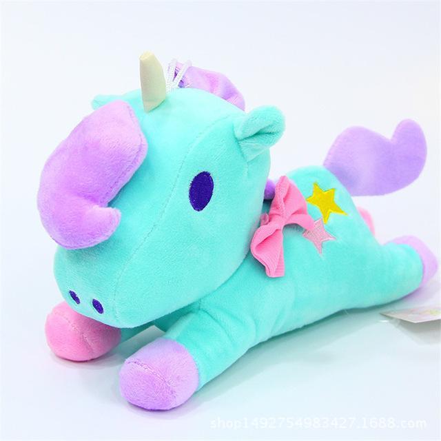 Small Unicorn Plush - Blue