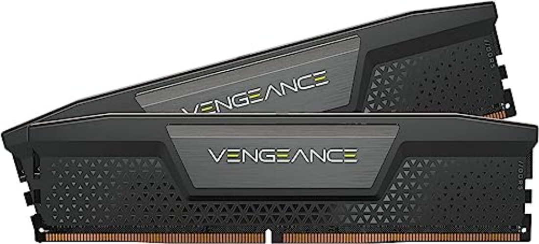 CORSAIR VENGEANCE DDR5 RAM 64GB (2x32GB) 6000MHz CL40 Intel XMP iCUE Compatible Computer Memory - Black (CMK64GX5M2B6000C40) - 64GB (2x32GB) - Black