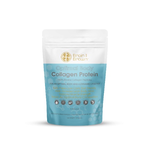 Brain and Brawn Collagen Protein, Hydrolyzed Collagen Peptides, 90% Protein, Skin Hair Nails health, gut health, joint health 300g (20 Serves)