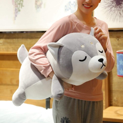 (70cm ) - ERDAO Husky Plush Pillow,Huskie Stuffed Animal Toy Puppy Throw Pillow for Kids,Valentine's Day,Christmas (70cm )