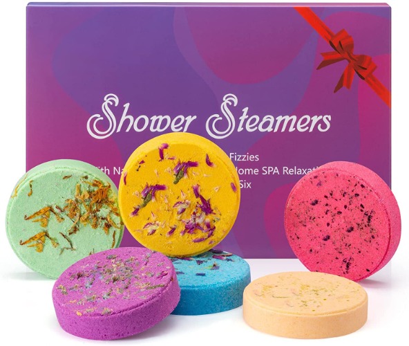 Aromatherapy Shower Steamers, Shower Bombs Aromatherapy Set of 6, SPA Gifts Stress Relief and Anxiety Relief Items with Essential Oils, Perfect Gifts. (6)