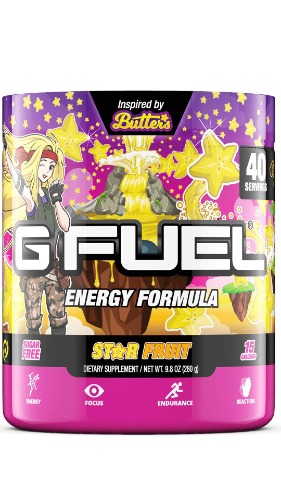 G Fuel Butter's Star Fruit (40 Servings) Elite Energy and Endurance Formula 9.8 oz.